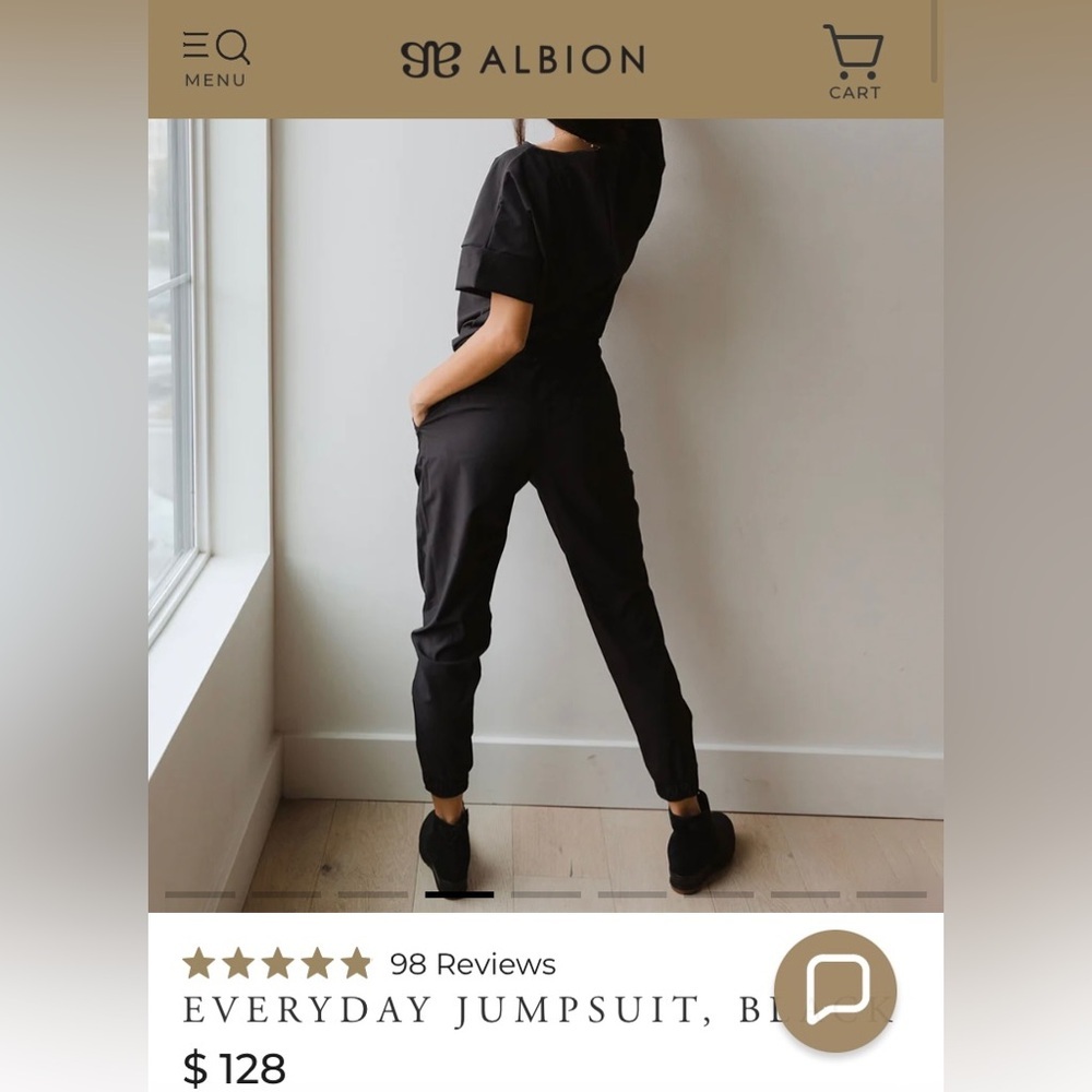 Albion Everyday Black Jumpsuit - Picture 9 of 10